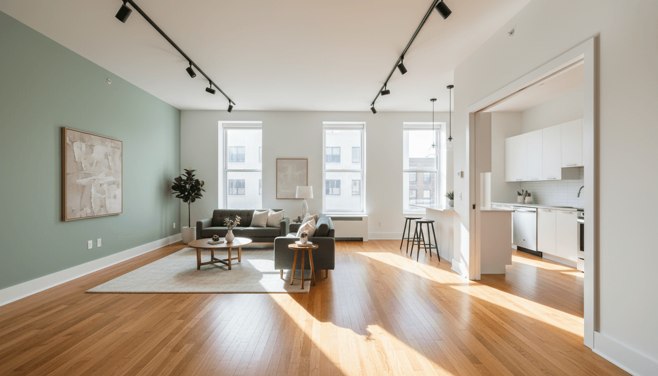 Moderne renovierte Wohnung mit neuen Böden
